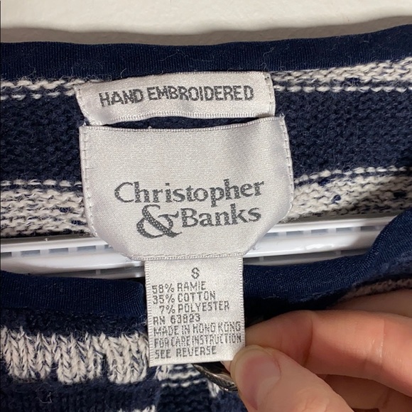 Vintage keyhole button Aztec pattern sweater sz S - Picture 7 of 11